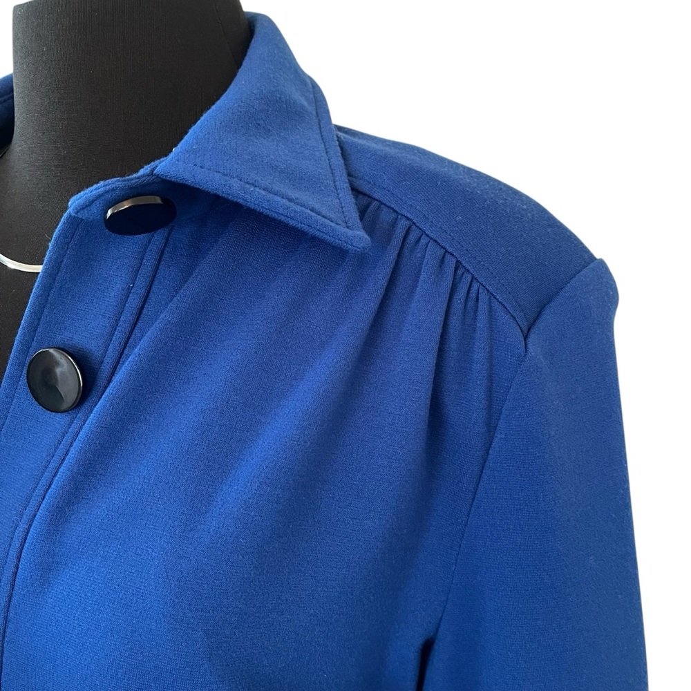 Draper’s & Damon’s lounger house dress blue with pockets size 8 medium - Picture 4 of 10